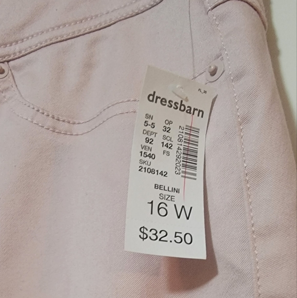 DRESSBARN LIGHT PINK SIGNATURE FIT SKINNY PANTS - Picture 9 of 9